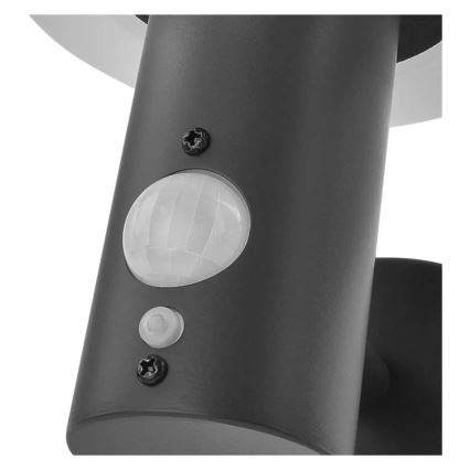 Applique murale solaire LED avec capteur LED/2W/3,7V 1200 mAh IP44