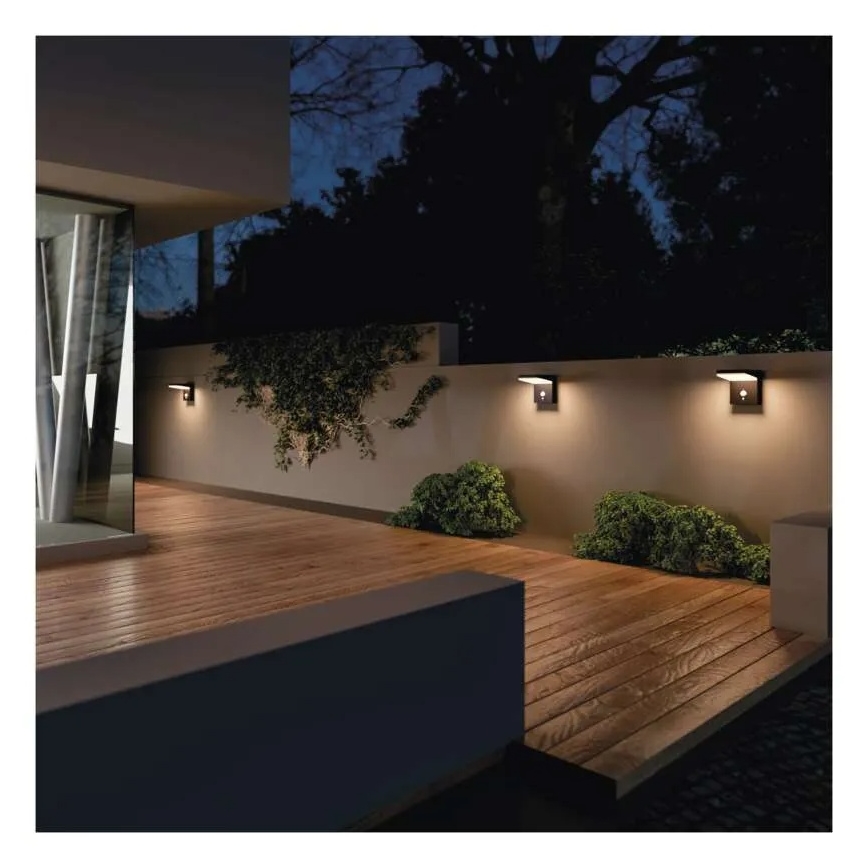 Applique murale solaire LED avec capteur LED/4,4W/3,7V 2200 mAh IP44