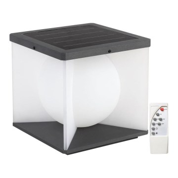 Applique solaire LED dimmable LED/8W/3,7V IP65 3000K 5200 mAh avec télécommande
