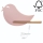 Appllique murale étagère enfant BIRD LED/5W/230V rose/bois