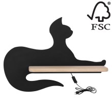 Appllique murale étagère LED enfant BLACK CAT LED/5W/230V - certifié FSC
