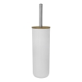 Aqualine - Brosse de toilette sur pied blanc/bambou