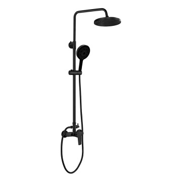 Aqualine - Colonne de douche avec robinet LOTTA mat noir