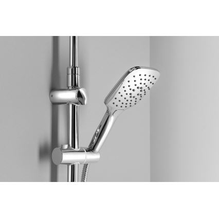 Aqualine - Ensemble de douche KERA chromé brillant