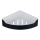 Aqualine - Étagère d'angle pour douche SAMBA 21,8x30 cm noire
