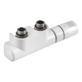 Aqualine - Kit de raccordement thermostatique pour vannes à connexion centrale, blanc