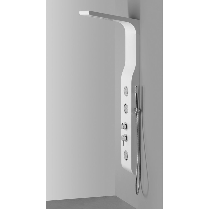 Aqualine - Panneau de douche YUKI blanc mat