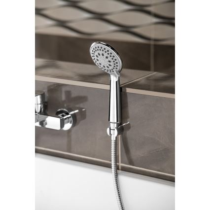 Aqualine - Pommeau de douche à main Ø 10 cm, finition chrome brillant