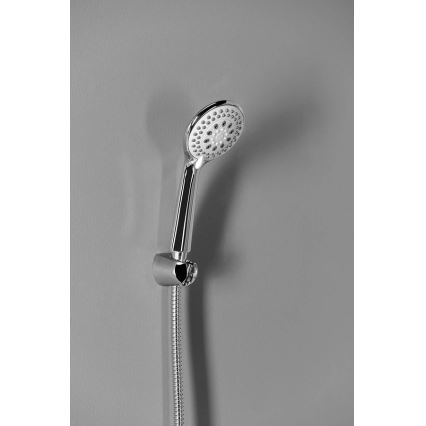 Aqualine - Pommeau de douche à main Ø 10 cm, finition chrome brillant