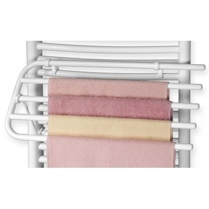 Aqualine - Porte-serviettes pour élément chauffant 60 cm blanc