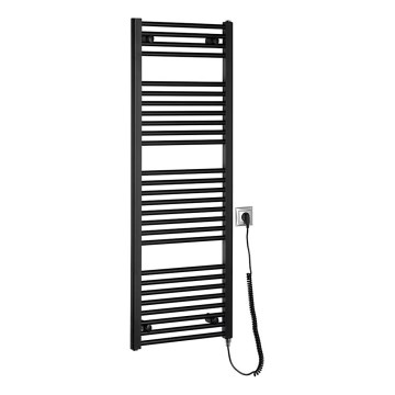 Aqualine - Radiateur électrique de salle de bains DIRECT-E 400W 132x45 cm noir mat