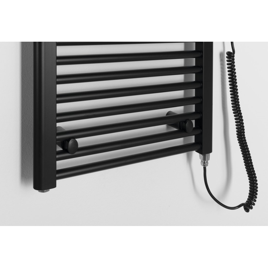 Aqualine - Radiateur électrique de salle de bains DIRECT-E 400W 132x45 cm noir mat