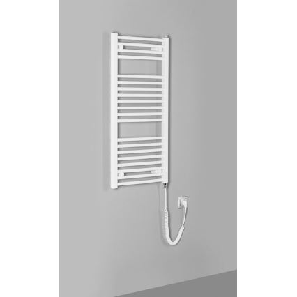 Aqualine - Radiateur électrique de salle de bains ORBIT-E 300 W 96 x 45 cm blanc rond