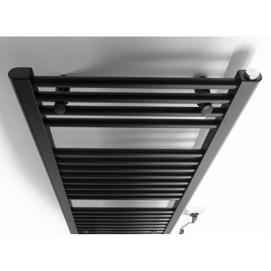 Aqualine - Radiateur électrique pour salle de bains DIRECT-E 300W 96x45 cm noir mat