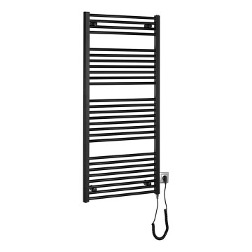 Aqualine - Radiateur électrique pour salle de bains DIRECT-E 600 W 132 x 60 cm noir mat
