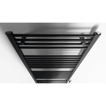 Aqualine - Radiateur électrique pour salle de bains DIRECT-E 600 W 132 x 60 cm noir mat