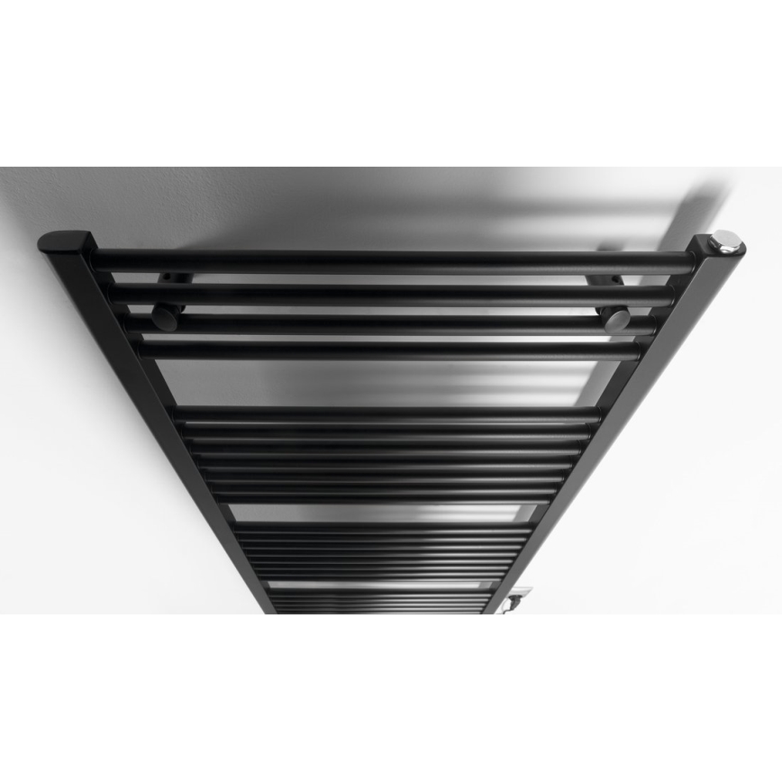 Aqualine - Radiateur électrique pour salle de bains DIRECT-E 600 W 132 x 60 cm noir mat