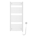 Aqualine - Radiateur électrique pour salle de bains ORBIT-E 600W 132x60 cm blanc, rond