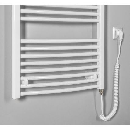 Aqualine - Radiateur électrique pour salle de bains ORBIT-E 600W 132x60 cm blanc, rond