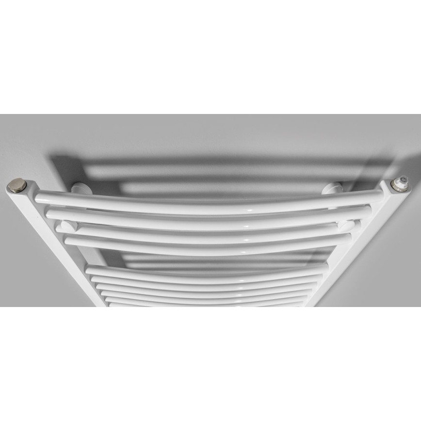 Aqualine - Radiateur électrique pour salle de bains ORBIT-E 600W 132x60 cm blanc, rond