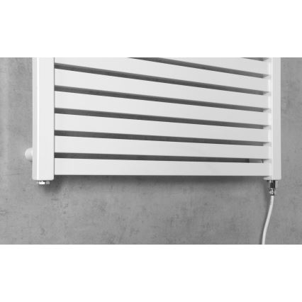 Aqualine - Radiateur électrique pour salle de bains TONDI-E 400W 97x60 cm blanc