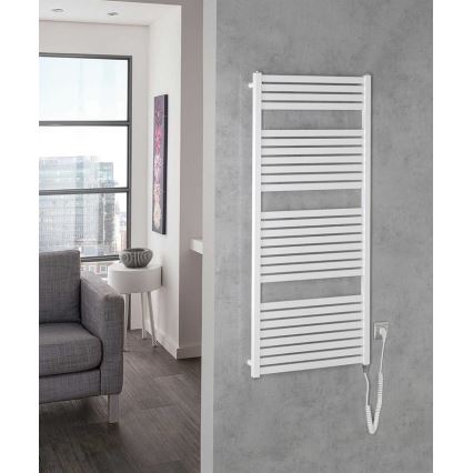 Aqualine - Radiateur électrique pour salle de bains TONDI-E 600 W 133 x 60 cm blanc