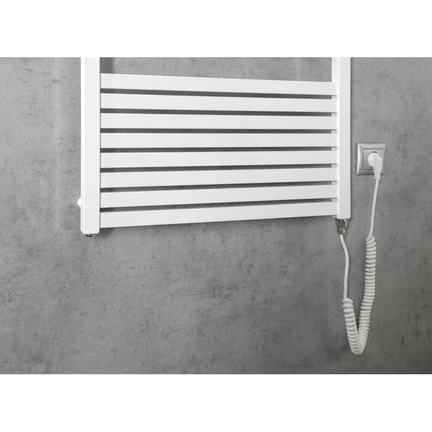 Aqualine - Radiateur électrique pour salle de bains TONDI-E 800 W, 169 x 60 cm, blanc