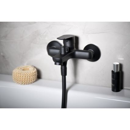 Aqualine - Robinet de baignoire LOTTA mat noir
