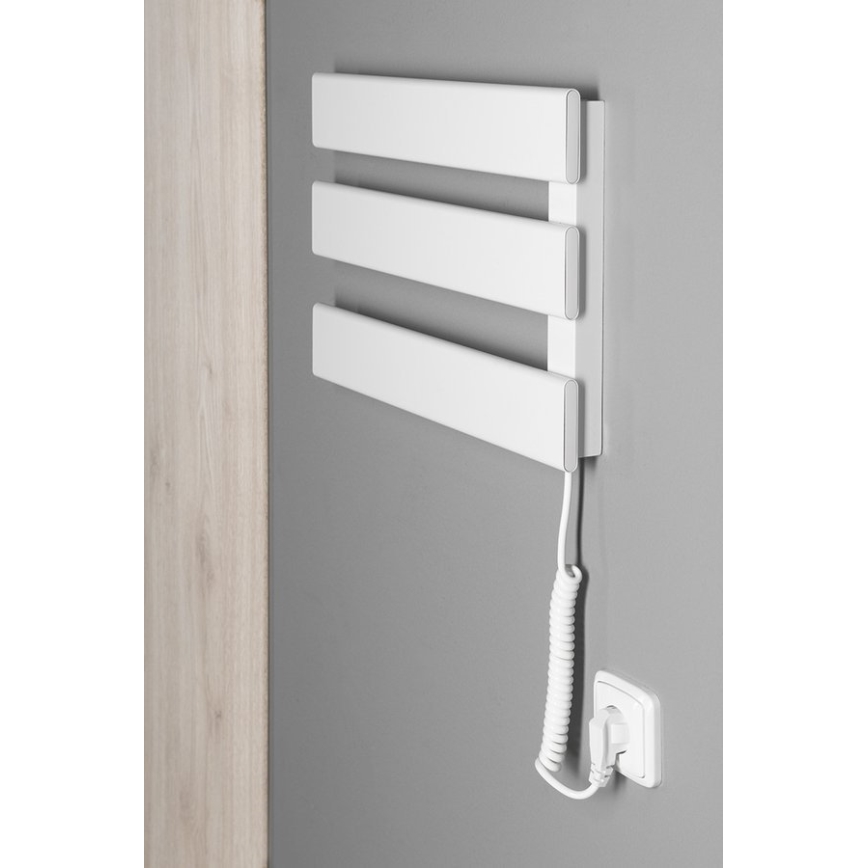 Aqualine - Sèche-serviettes électrique ELVIS 50 W 46 x 34 cm blanc
