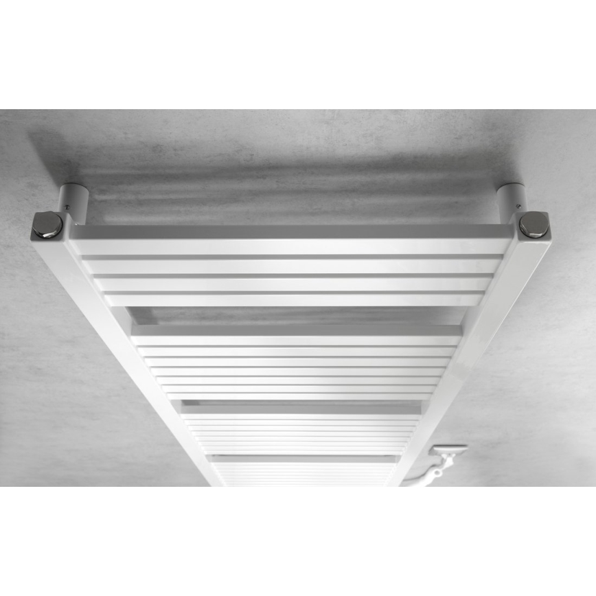 Aqualine - Sèche-serviettes électrique TONDI-E 500W 133x45 cm blanc