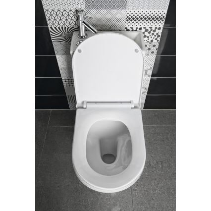 Aqualine - WC combiné HYGIE avec lavabo, céramique/blanc
