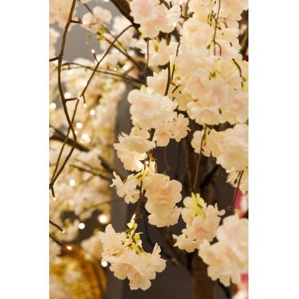 Arbre artificiel décoratif de Noël ARBRE DE CERISIER 288xLED/230V 2,5 m cerise
