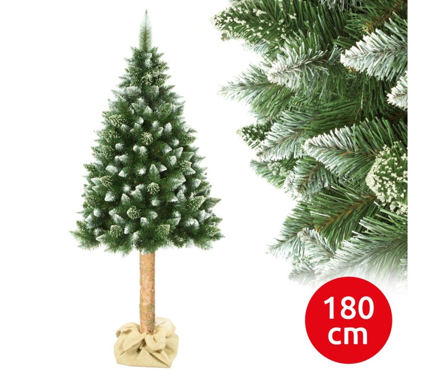 Arbre de noël sur un tronc 180 cm pin