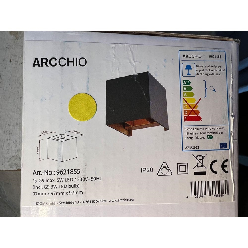 Arcchio - Applique murale LED ZUZANA 1xG9/3W/230V