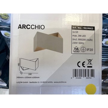 Arcchio - LED Applique murale ASSONA 1xG9/3W/230V