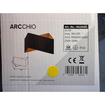 Arcchio - LED Applique murale ASSONA 1xG9/3W/230V