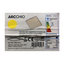 Arcchio - Plafonnier à intensité variable PHILIA LED/20W/230V 3000-6000K + Télécommande