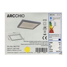 Arcchio - Plafonnier à intensité variable SOLVIE LED/20W/230V