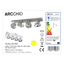 Arcchio - Spot LED MUNIN 4xGU10/ES111/11,5W/230V
