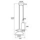 Argon 0896 - Suspension filaire SAGUNTO 2xE27/15W/230V laiton