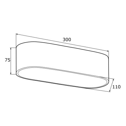 Argon 0905 - Plafonnier TONI 2xE27/15W/230V blanc