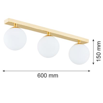 Argon 1414 - Lustre de salle de bain monté en surface FLAVIO 3xE14/7W/230V