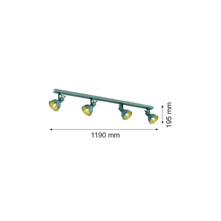 Argon 1819 - Spot LENORA 4xE14/7W/230V vert