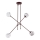 Argon 1842 - Suspension avec tige ABSOS 4xE14/7W/230V albâtre marron