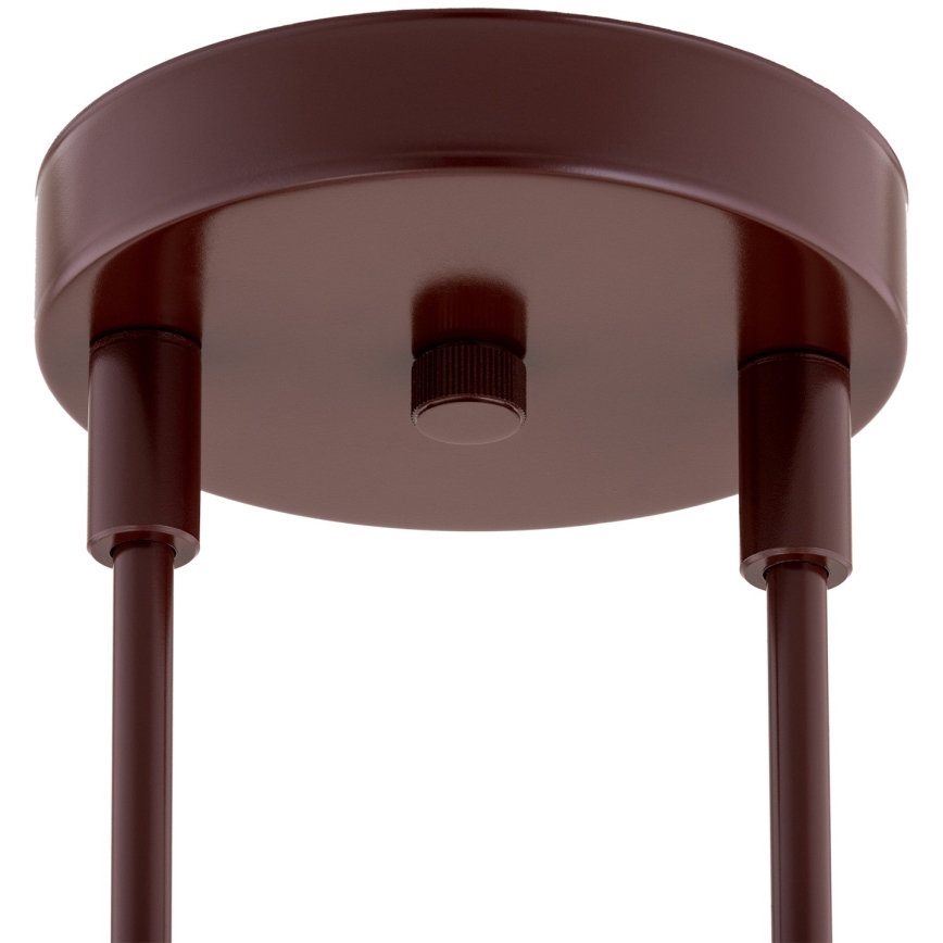 Argon 1842 - Suspension avec tige ABSOS 4xE14/7W/230V albâtre marron