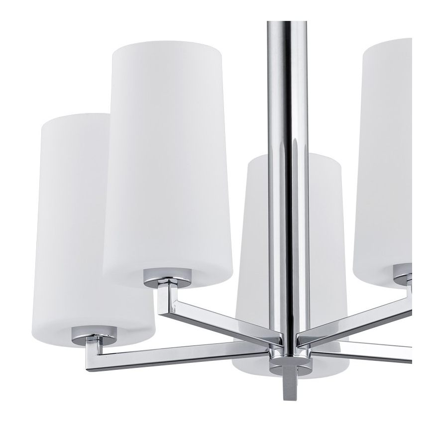 Argon 2053 - Lustre sur barre CAMELOT 5xE27/15W/230V chrome brillant