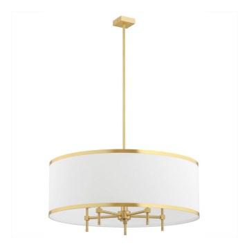 Argon 2127 - Lustre on a pole ABBANO 5xE14/7W/230V laiton/blanc