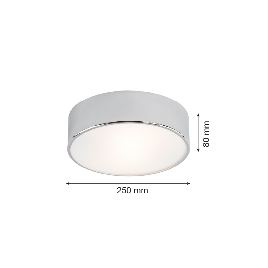 Argon 3083 - Plafonnier DARLING 2xE27/15W/230V d. 25 cm argenté