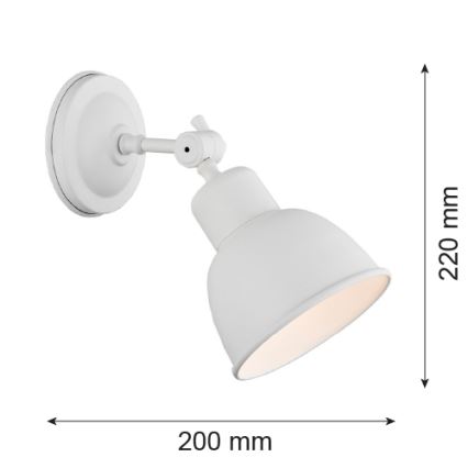 Argon 3182 - Applique murale EUFRAT 1xE27/60W/230V
