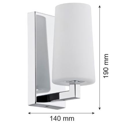 Argon 3358 - Applique murale CAMELOT 1xE27/15W/230V chrome brillant